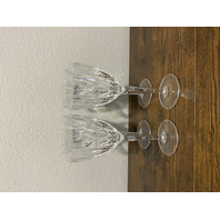 SET(4) MARQUIS By WATERFORD SPARKLE Water Goblets 8.25"H SIGNED