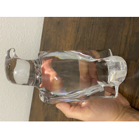 VTG Orrefors Sweden Crystal Olle Albertus Eagle Sculpture W/LABEL 8.5"H SIGNED