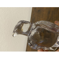 VTG Orrefors Sweden Crystal Olle Albertus Eagle Sculpture W/LABEL 8.5"H SIGNED