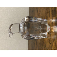 VTG Orrefors Sweden Crystal Olle Albertus Eagle Sculpture W/LABEL 8.5"H SIGNED