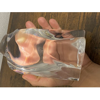 VTG Orrefors Sweden Crystal Olle Albertus Eagle Sculpture W/LABEL 8.5"H SIGNED