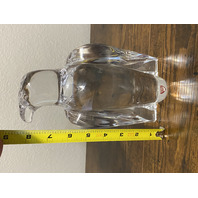 VTG Orrefors Sweden Crystal Olle Albertus Eagle Sculpture W/LABEL 8.5"H SIGNED