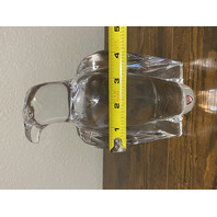 VTG Orrefors Sweden Crystal Olle Albertus Eagle Sculpture W/LABEL 8.5"H SIGNED