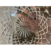 VTG WATERFORD Crystal LISMORE Scalloped Rim Bowl SIGNED 9"W