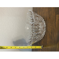 VTG WATERFORD Crystal LISMORE Scalloped Rim Bowl SIGNED 9"W