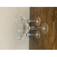 SET(3) VTG WATERFORD Crystal COLLEEN Hock Wine Glasses 7.5"H SIGNED