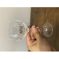 SET(3) VTG WATERFORD Crystal COLLEEN Hock Wine Glasses 7.5"H SIGNED