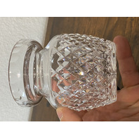 VTG WATERFORD Crystal ALANA Condiment/Preserve Jar W/Lid SIGNED 4.75"H