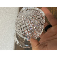 VTG WATERFORD Crystal ALANA Condiment/Preserve Jar W/Lid SIGNED 4.75"H