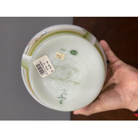 FENTON LTD ED #655/1950 95th Anniversary COASTAL WATERS Burmese Vase 11"H SIGNED