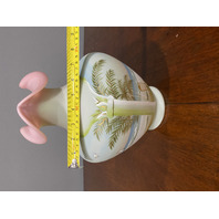 FENTON LTD ED #655/1950 95th Anniversary COASTAL WATERS Burmese Vase 11"H SIGNED