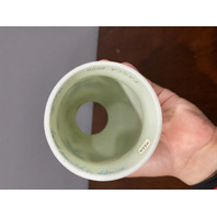 FAGCA 2000 FENTON Burmese LOTUS MIST Butterfly Hurricane Candle Lamp 10.25"H HTF