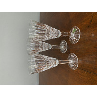 SET(4) VTG WATERFORD Crystal MAEVE Champagne Flutes SIGNED 7"H Ireland