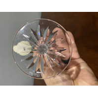 VTG SET(3) WATERFORD Crystal MAEVE Claret Wine Glasses SIGNED, IRELAND 6.5"H