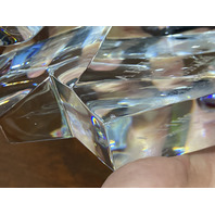 VTG Baccarat Crystal Menhir Etched IPHFHA HALL OF FAME PIZZA HUT Award 7.75"H