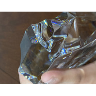 VTG Baccarat Crystal Menhir Etched IPHFHA HALL OF FAME PIZZA HUT Award 7.75"H