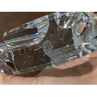 VTG Baccarat Crystal Menhir Etched IPHFHA HALL OF FAME PIZZA HUT Award 7.75"H