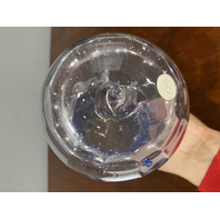 ANTIQUE VICTORIAN Blue Ribbed Optic W/Spiral Vine Vase 10.75"H