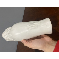 VTG VAN BRIGGLE Matte White LORELEI Art Pottery Vase 10.75"H SIGNED