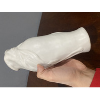 VTG VAN BRIGGLE Matte White LORELEI Art Pottery Vase 10.75"H SIGNED