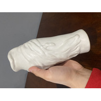 VTG VAN BRIGGLE Matte White LORELEI Art Pottery Vase 10.75"H SIGNED