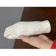 VTG VAN BRIGGLE Matte White LORELEI Art Pottery Vase 10.75"H SIGNED