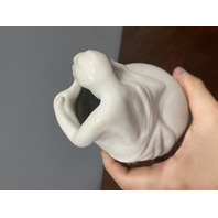 VTG VAN BRIGGLE Matte White LORELEI Art Pottery Vase 10.75"H SIGNED