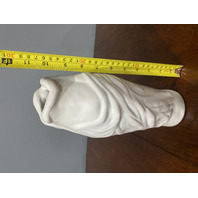 VTG VAN BRIGGLE Matte White LORELEI Art Pottery Vase 10.75"H SIGNED