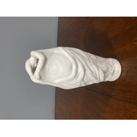 VTG VAN BRIGGLE Matte White LORELEI Art Pottery Vase 10.75"H SIGNED