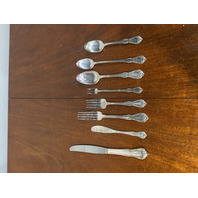 104 PIECE WMA ROGERS SILVER OVERLAID CHALICE ONEIDA LTD SILVERPLATE Flatware Set