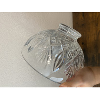 VTG WATERFORD Crystal GRANVILLE Centerpiece Bowl SIGNED 9.75"W HEAVY IRELAND