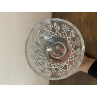 VTG WATERFORD Crystal GRANVILLE Centerpiece Bowl SIGNED 9.75"W HEAVY IRELAND