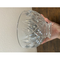 VTG WATERFORD Crystal GRANVILLE Centerpiece Bowl SIGNED 9.75"W HEAVY IRELAND