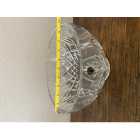 VTG WATERFORD Crystal GRANVILLE Centerpiece Bowl SIGNED 9.75"W HEAVY IRELAND