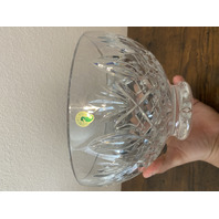 VTG WATERFORD Crystal GRANVILLE Centerpiece Bowl SIGNED 9.75"W HEAVY IRELAND