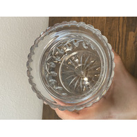 VTG PAIR OF WATERFORD Crystal LISMORE Lidded Biscuit Jars SIGNED, IRELAND