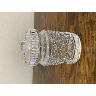 VTG WATERFORD Crystal CASTLEMAINE Condiment Jar W/Lid SIGNED 4.5"H