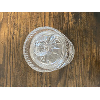 VTG WATERFORD Crystal CASTLEMAINE Condiment Jar W/Lid SIGNED 4.5"H