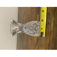 VTG WATERFORD Crystal GLANDORE Violet Small Vase, SIGNED 4"H RETIRED