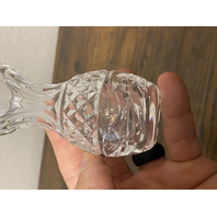 VTG WATERFORD Crystal GLANDORE Violet Small Vase, SIGNED 4"H RETIRED