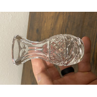 VTG WATERFORD Crystal GLANDORE Violet Small Vase, SIGNED 4"H RETIRED