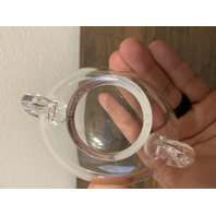 VTG STEUBEN Crystal Snail Scroll Sugar Bowl By Irene Benton 5.25"W SIGNED