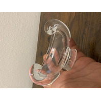 VTG STEUBEN Crystal Snail Scroll Sugar Bowl By Irene Benton 5.25"W SIGNED