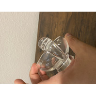 VTG STEUBEN Crystal Snail Scroll Sugar Bowl By Irene Benton 5.25"W SIGNED