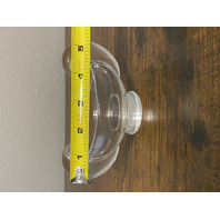 VTG STEUBEN Crystal Snail Scroll Sugar Bowl By Irene Benton 5.25"W SIGNED