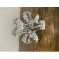 VTG WATERFORD Crystal 3-Leaf Clover/Shamrock Figurine 4 1/8"H SIGNED