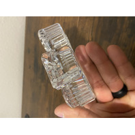 VTG WATERFORD Crystal 3-Leaf Clover/Shamrock Figurine 4 1/8"H SIGNED