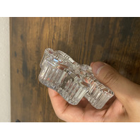 VTG WATERFORD Crystal 3-Leaf Clover/Shamrock Figurine 4 1/8"H SIGNED