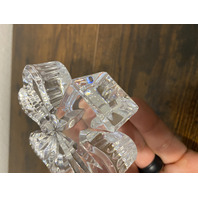 VTG WATERFORD Crystal 3-Leaf Clover/Shamrock Figurine 4 1/8"H SIGNED