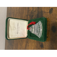 1993 WATERFORD Crystal Bell Christmas Ornament W/Box 2.5" x 3"